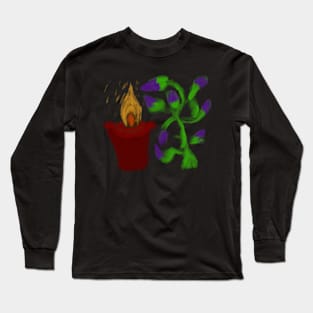 Candle and flower holiday Long Sleeve T-Shirt